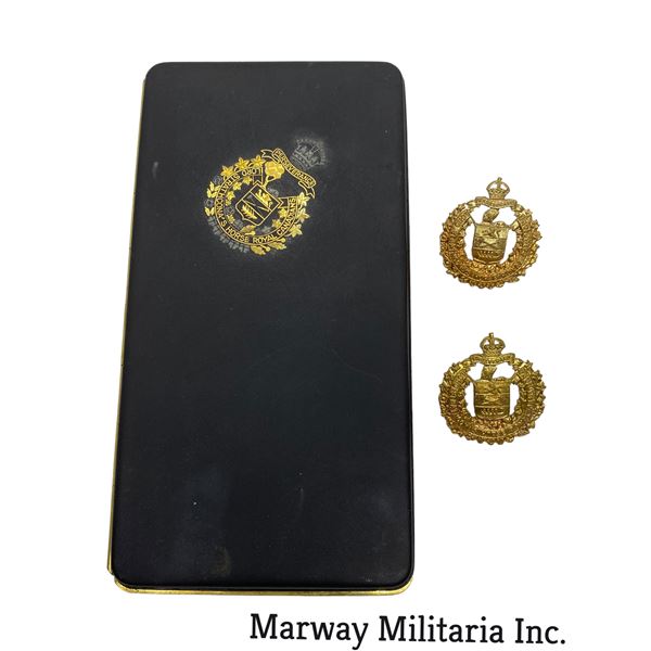 Lord Strathcona's Horse Collar Badge Lot & Cigarette Case