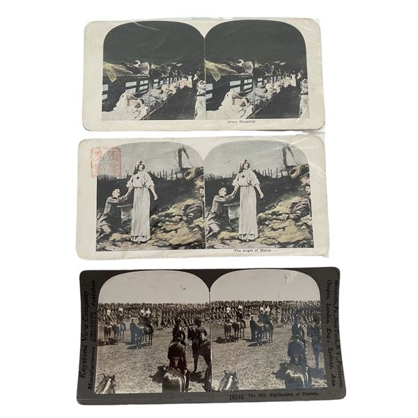 WW1 era Stereo View Cards
