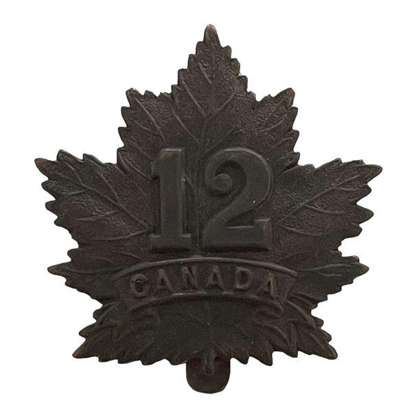 WW1 CEF 12th Battalion Maritimes Cap Badge