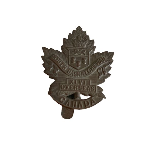 WW1 CEF 46th Battalion, Regina Cap Badge
