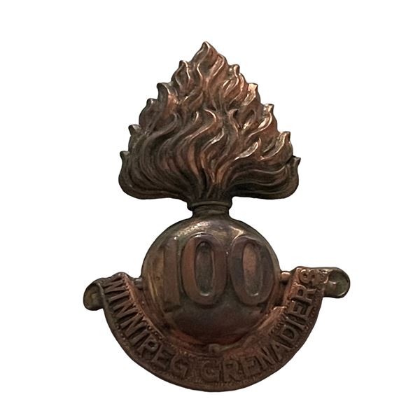 WW1 CEF 100th Battalion, Winnipeg Grenadiers, Cap Badge