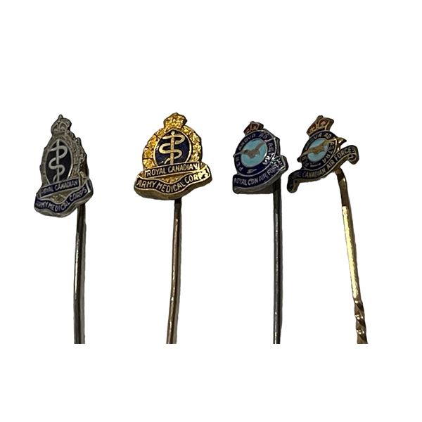 RCAF & RCAMC Enamel Stick Pins
