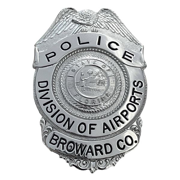 Broward County Florida Division of Airports Police Badge 