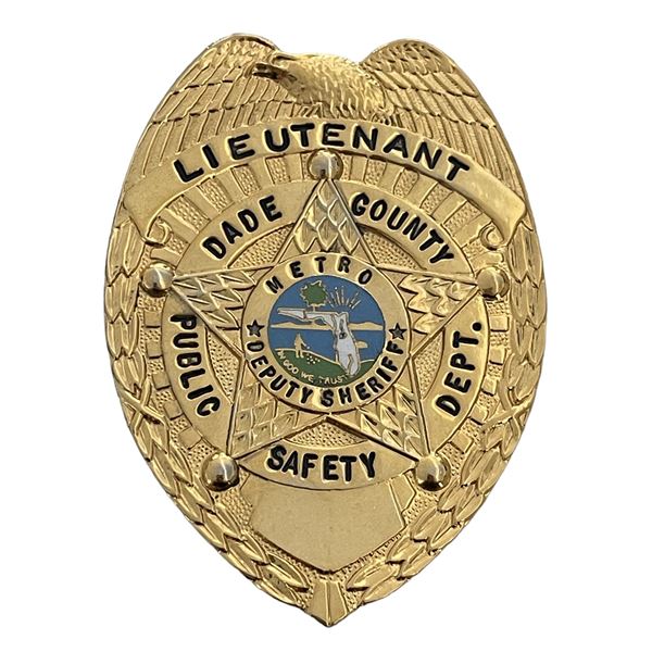 Dade County Florida Public Safety Department Badge 