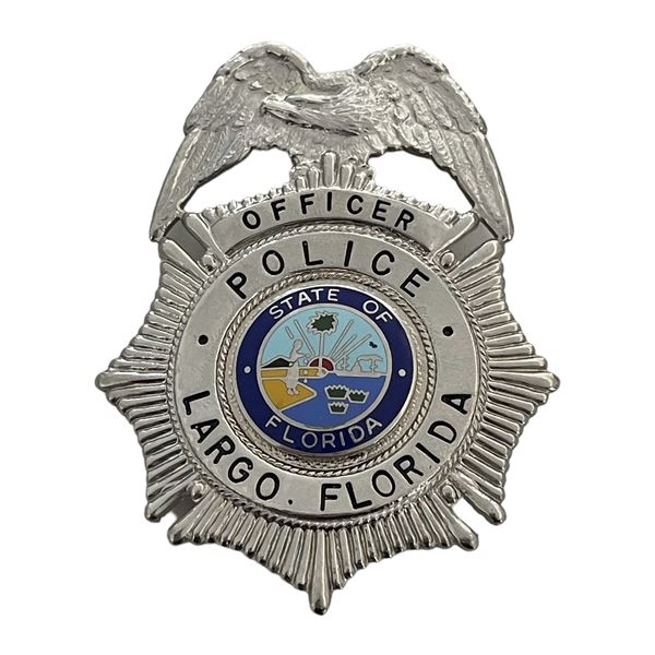 Largo Florida Police Officer Badge 