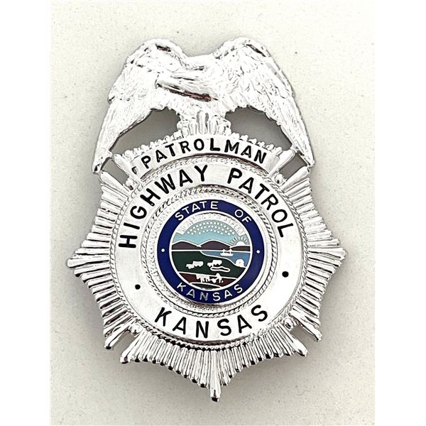 Kansas Highway Patrol PATROLMAN Police Badge 
