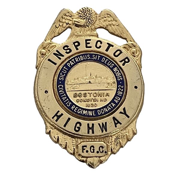 Massachusetts Highway Inspector Police Badge