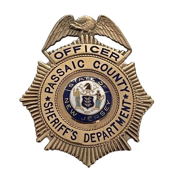 Passaic County Sheriff's Department New Jersey Police Badge
