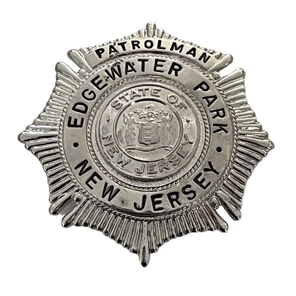 New Jersey Edgewater Park Police Badge