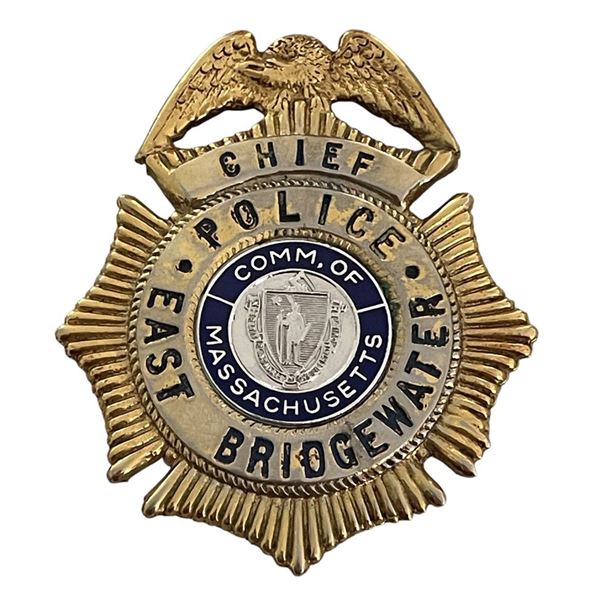 East Bridgewater Massachusetts Police Chief Badge