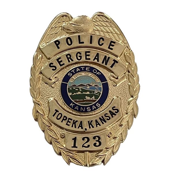 Topeka Kansas Police Sergeant Badge