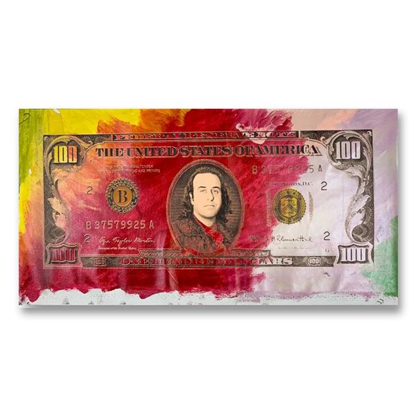 100 Dollar Steve Kaufman Bill by Steve Kaufman (1960-2010)