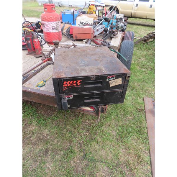 tool box with assorted hardware