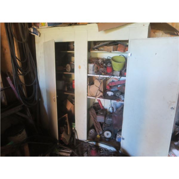 cupboard with contents