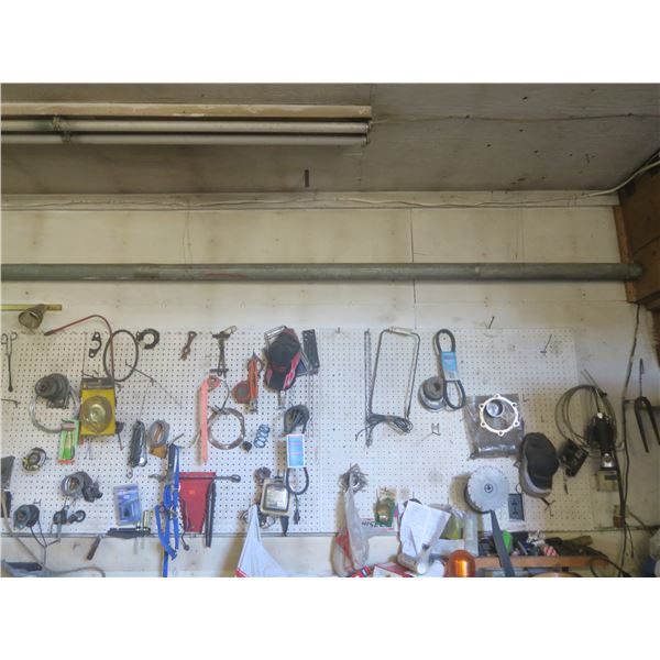 peg board and contents