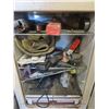 Image 2 : vintage fridge with welding wire, welding rods and assorted hardware