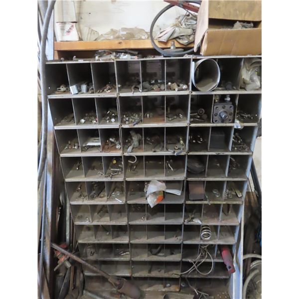 bolt bin with contents