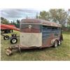 Image 1 : tandem axle horse trailer - no VIN, as-is