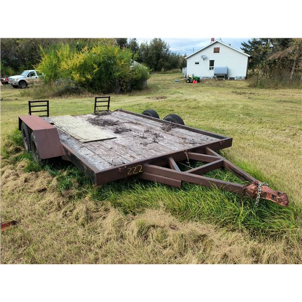 12ft tandem axle flatdeck trailer - no VIN