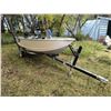 Image 1 : 14ft Lowe Aluminum boat with trailer - no VIN