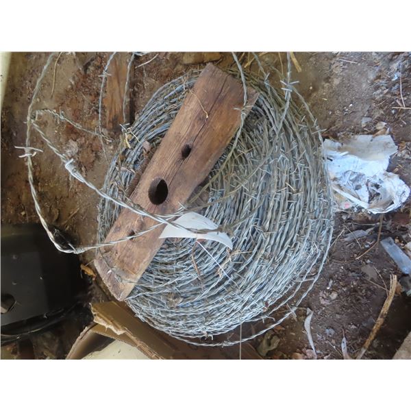 roll of barbed wire