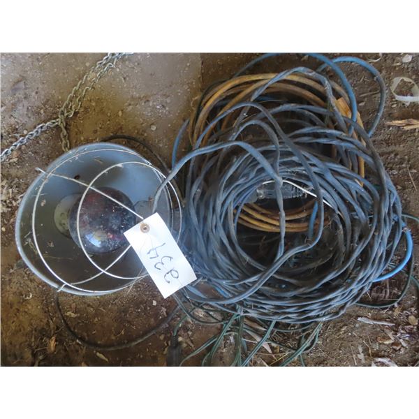 heat lamp and extension cords