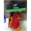 Image 1 : youth life jacket, tackle box