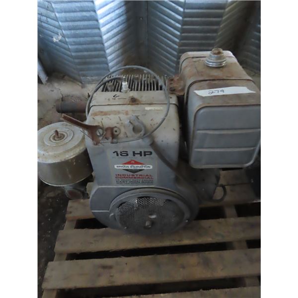 16HP briggs and stratton engine L/C cast iron block (untested)