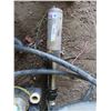Image 2 : assorted hoses, sump pump, and shallow well pump (untested)