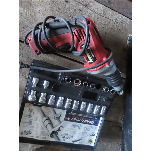 drill and socket set