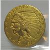 Image 1 : 1911 VF-XF Grade $2.5 Gold Indian