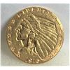 Image 1 : 1915 2.5 Gold Indian XF AU Grade