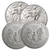 Image 1 : (4) US Silver Eagles Random Dates