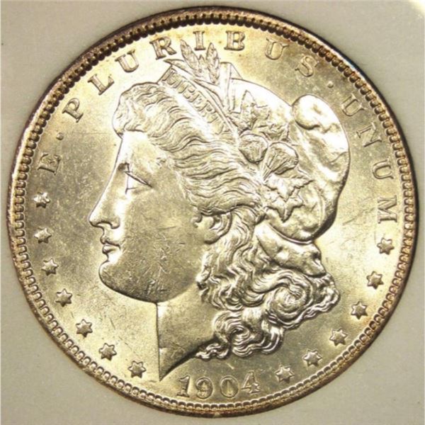 1904 O UNC Morgan Silver Dollar