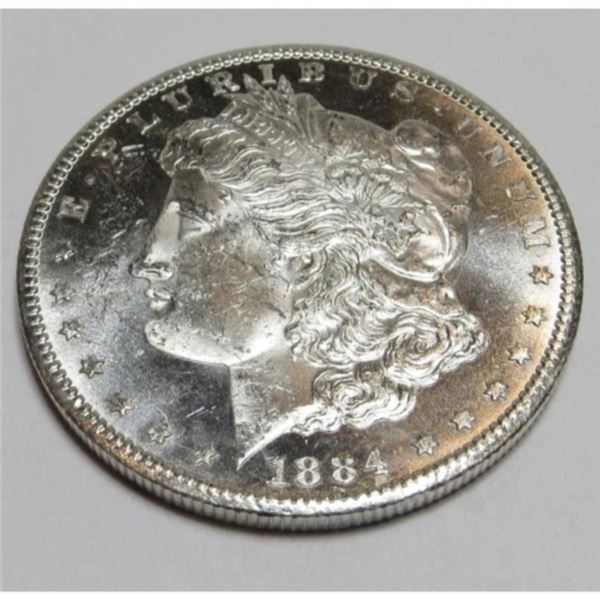 1884 CC   BU Morgan Dollar