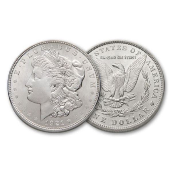 1921 P BU Morgan Silver dollars