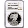 Image 1 : 2004 West Point  PRF69 Ultra Cameo Proof Eagle