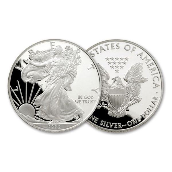 1992 US Mint Silver Eagle proof