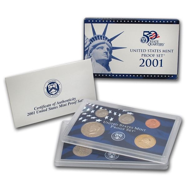 2001 US Mint Proof Set in OMB