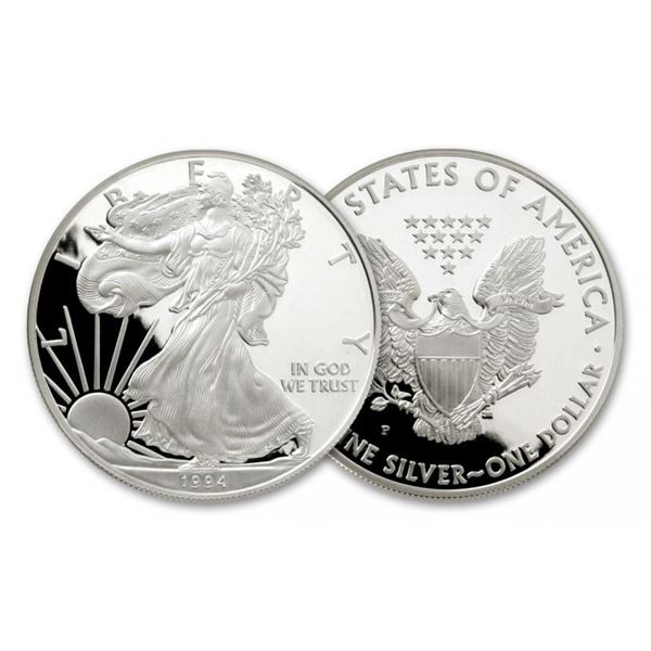 1994 P Proof US Silver Eagle - Better Date