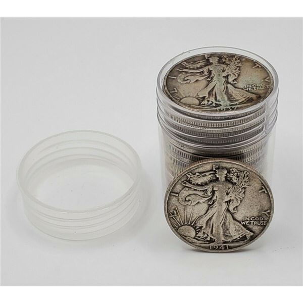 (1) Random Date Walking Liberty Half  From Roll