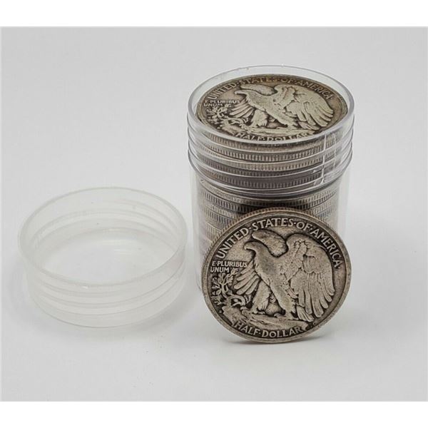 ONE Walking lIberty Half Dollar From Roll