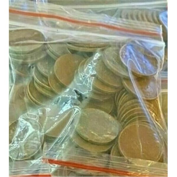 A Bag of (100 unsearched Lincoln Wheat Cents