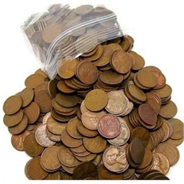 Lot of (100) Unsearched Lincoln Wheat Cents