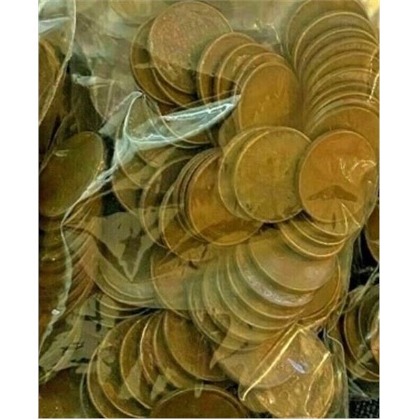 100 pcs. Lincoln Wheat Cents Unsearched