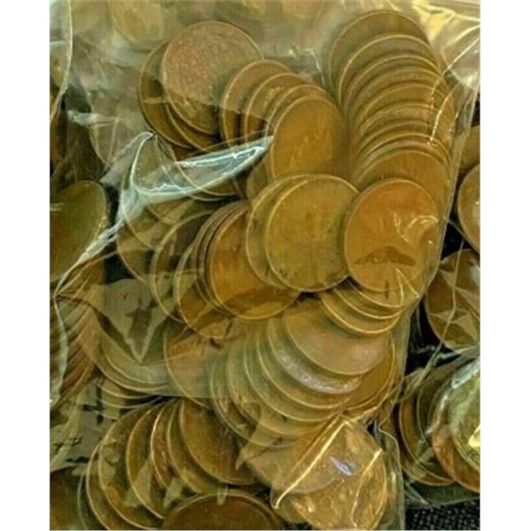 A Bag of (100 unsearched Lincoln Wheat Cents