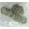 Image 1 : Lot of 20 pcs. 90% Silver Washington Quarters
