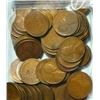 Image 1 : Bag of 100 pcs. Random Date Wheat Cents