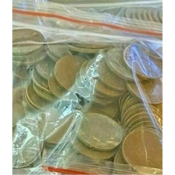 A Bag of (100 unsearched Lincoln Wheat Cents