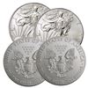 Image 1 : (4) US Silver Eagles Random Dates